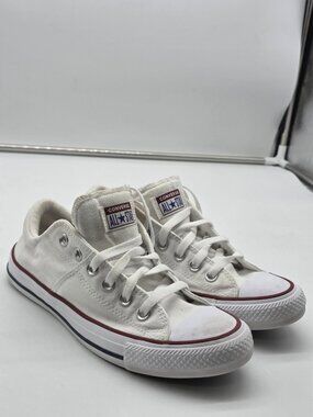 Converse All Star Shoes Womens 8 White Madison Canvas Low Top Sneakers 563509F